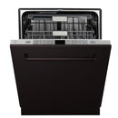 ZLINE 24-Inch Monument Series 3rd Rack Top Touch Control Dishwasher in Oil Rubbed Bronze with Stainless Steel Tub, 45dBa (DWMT-ORB-24)