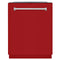 ZLINE 24-Inch Monument Series 3rd Rack Top Touch Control Dishwasher in Red Gloss with Stainless Steel Tub, 44dBa (DWMT-RG-24)