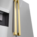 ZLINE Autograph Edition Modern Handles (Set of 4) for Counter-Depth and Standard-Depth Refrigerators in Polished Gold (RFMHZ-F-36-G)