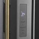ZLINE Autograph Edition 36-Inch 28.9 cu. ft. Standard-Depth French Door External Water Dispenser Refrigerator with Dual Ice Maker in Fingerprint Resistant Stainless Steel and Polished Gold Handles (RSMZ-W-36-G)
