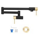 ZLINE Autograph Edition Gemini Pot Filler in Matte Black and Champagne Bronze (GEM-FPF-ZMBCB)