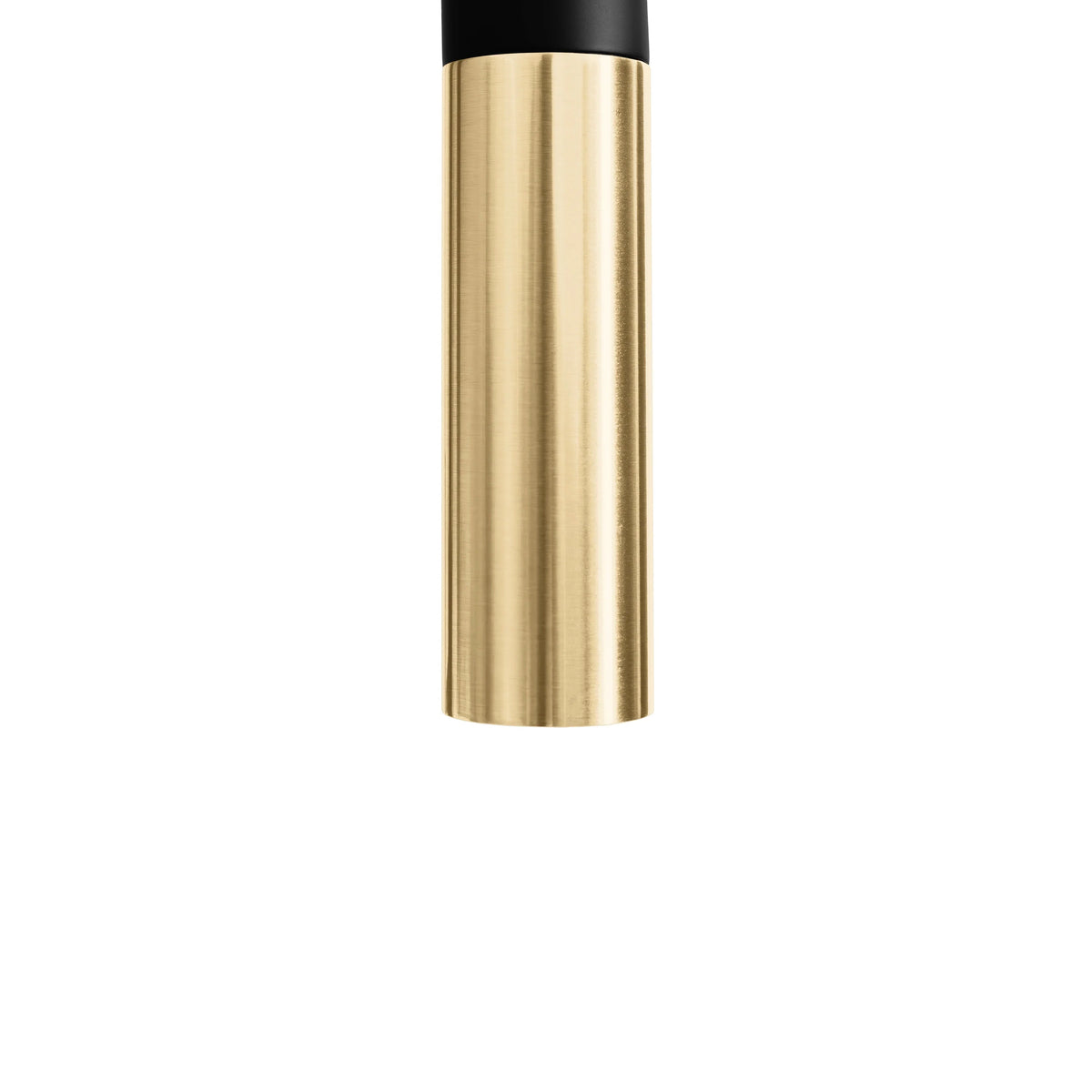 Champagne bronze vertical handle sleeve for a single-handle kitchen faucet