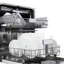 ZLINE Autograph Edition 24-Inch Tallac Series 3rd Rack Top Control Built-In Tall Tub Dishwasher in Custom Panel Ready with Champagne Bronze Handle (DWVZ-24-CB)