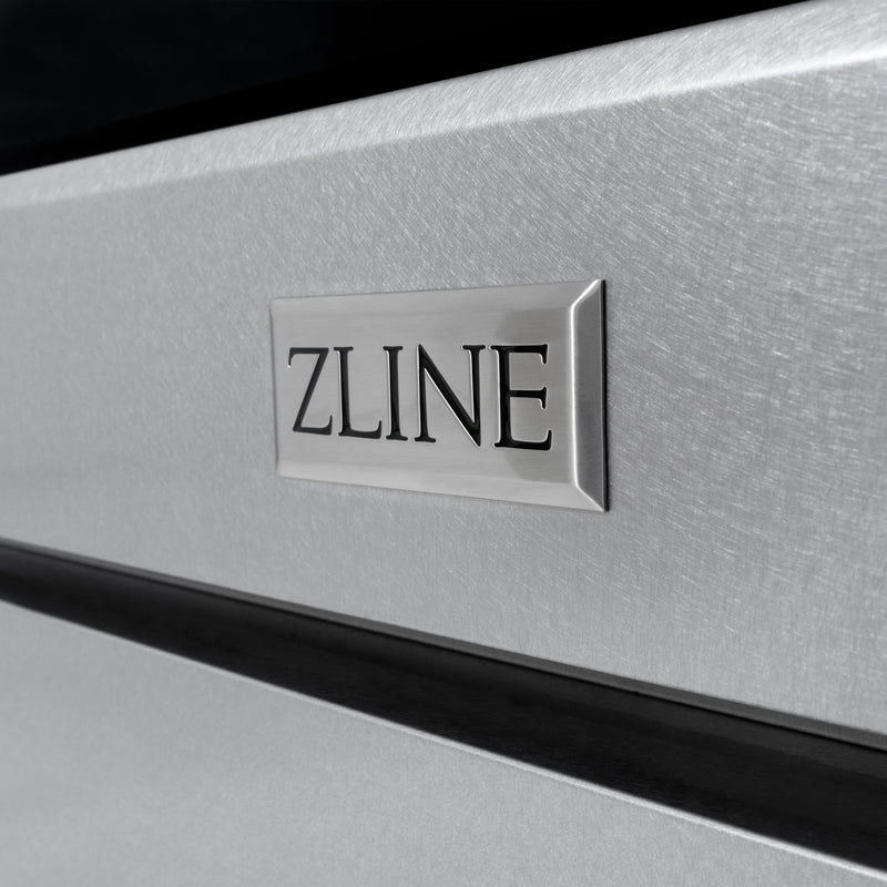 ZLINE Autograph Edition 30-Inch Paramount Gas Range in Fingerprint Resistant DuraSnow Stainless Steel and Matte Black Accents (SGRSZ-30-MB)