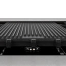 ZLINE Legacy Series Autograph Edition 48-inch Dual Fuel Range with Gas Stove and 6.0 Cu. Ft. Electric Oven in Fingerprint Resistant DuraSnow® Stainless Steel with Black Matte Door and Polished Gold Accents (RASZ-BLM-48-G)