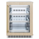 ZLINE Autograph Edition 24-Inch Touchstone 151 Can Indoor/Outdoor Beverage Fridge With Panel Ready Glass Door And Champagne Bronze Handle (RBSPOZ-24-CB)