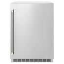ZLINE Autograph 24-Inch Touchstone Beverage Fridge with Stainless Steel Door and Nickel Helix Handle (RBSOZ-ST-24-KPN)