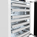ZLINE Autograph 24-Inch Touchstone Dual Zone Wine Cooler with Stainless Steel with Glass Door & Nickel Helix Handle (RWDOZ-GS-24-KPN)