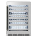 ZLINE Autograph 24-Inch Touchstone Dual Zone Wine Cooler with Stainless Steel with Glass Door & Nickel Helix Handle (RWDOZ-GS-24-KPN)