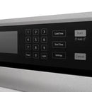 ZLINE Autograph 30-Inch True Convection Single Wall Oven in Satin Steel with Gold Helix Handle (WASSZ-30-KG)