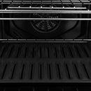 ZLINE Autograph 30-Inch True Convection Single Wall Oven in Satin Steel with Gold Helix Handle (WASSZ-30-KG)