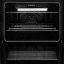 ZLINE Autograph 30-Inch True Convection Single Wall Oven in Satin Steel with Gold Helix Handle (WASSZ-30-KG)