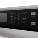 ZLINE Autograph 30-Inch True Convection Single Wall Oven in Satin Steel with Nickel Helix Handle (WASSZ-30-KPN)