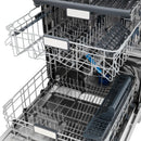 ZLINE Autograph 24-Inch Monument 3rd Rack Dishwasher with Champagne Bronze Helix Handle, 45dBa (DWMTZ-30424-KCB)