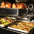 ZLINE Autograph 30-Inch True Convection Double Wall Oven in Stainless Steel & Nickel Helix Handles (WADZ-30-KPN)