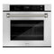 ZLINE Autograph 30-Inch True Convection Single Wall Oven in Stainless Steel & Nickel Helix Handle (WASZ-30-KPN)