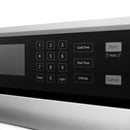 ZLINE 30-Inch Autograph Edition Professional True Convection Single Wall Oven with Air Fry and Self Clean in Stainless Steel with White Matte Door and Gold Handle (WASZ-WM-30-G)