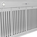 ZLINE Autograph Edition 48-Inch Wall Mount Range Hood in Stainless Steel with Black Matte Shell and Polished Gold Handle (KB4STZ-BLM48-G)