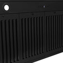 ZLINE 48-Inch Autograph Edition Black Stainless Steel Wall Mount Range Hood with Gold Handle (BSKB4Z-48-G)