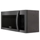 ZLINE 2-Piece Appliance Package - 30-Inch Rangetop and Over-the-Range Microwave with Modern Handle in Black Stainless Steel (2KP-RTBOTR30)