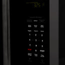 ZLINE 30-Inch 1.5 cu. ft. Over the Range Microwave in Black Stainless Steel with Traditional Handle and Set of 2 Charcoal Filters (MWO-OTRCFH-30-BS)