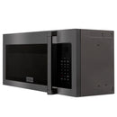 ZLINE 2-Piece Appliance Package - 30-Inch Dual Fuel Range & Over-the-Range Microwave in Black Stainless Steel