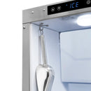 ZLINE Autograph 15-Inch Touchstone Clear Cube Ice Maker with Black Stainless Steel Door & Bronze Helix Handle (ICCDZ-BS-15-KCB)