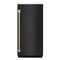 ZLINE Autograph 15-Inch Touchstone Gourmet Ice Maker with Black Stainless Steel Door & Bronze Helix Handle (IGMDZ-BS-15-KCB)
