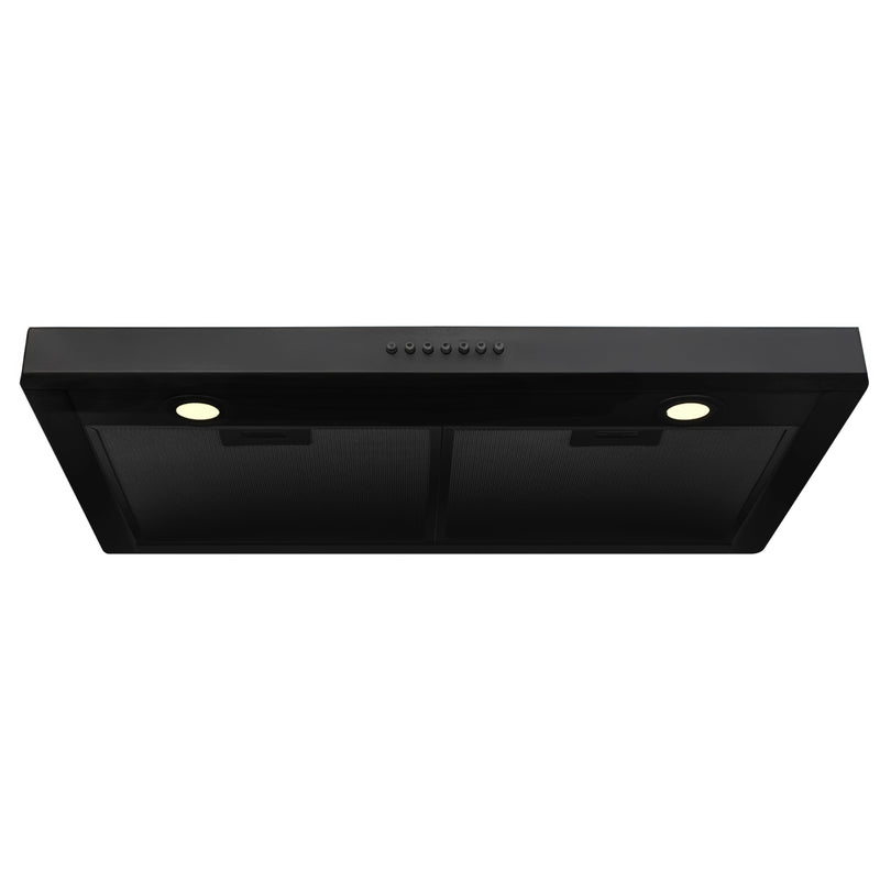 ZLINE 30-Inch 400 CFM Ducted Under Cabinet Range Hood in Black Stainless Steel (BS617-30)