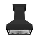 ZLINE 30-Inch Wooden Wall Mount Range Hood in Rustic Black Finish (355CC-30)