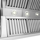 ZLINE 36-Inch Wooden Wall Mount Range Hood in Rustic Bright White Finish (355WW-36)