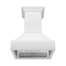 ZLINE 36-Inch Wooden Wall Mount Range Hood in Rustic Bright White Finish (355WW-36)