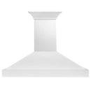 ZLINE 48-Inch Wooden Wall Mount Range Hood with 400 CFM Motor in Smooth Bright White Finish (KBWW-48)