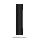 ZLINE 42-Inch Column 12.5 Cu. Ft. Refrigerator and 8.6 Cu. Ft. Freezer in Black Stainless Steel with Champagne Bronze Accent