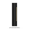 ZLINE Autograph Edition 18-Inch 8.6 Cu. Ft. Left Hinge Column Freezer in Black Stainless Steel with Graphite Gray Interior and Polished Gold Accents (RCFVLZ-BS-18-G)