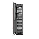 ZLINE 42-Inch Column 12.5 Cu. Ft. Refrigerator and 8.6 Cu. Ft. Freezer in Black Stainless Steel with Gold Accent