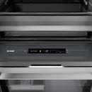 ZLINE Autograph Edition 18-Inch 8.6 Cu. Ft. Right Hinge Column Freezer in Black Stainless Steel with Graphite Gray Interior and Polished Gold Accents (RCFVRZ-BS-18-G)