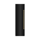 ZLINE 48-Inch Column 12.5 Cu. Ft. Refrigerator and 12.4 Cu. Ft. Freezer in Black Stainless Steel with Champagne Bronze Accents
