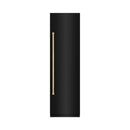 ZLINE 48-Inch Column 12.5 Cu. Ft. Refrigerator and 12.4 Cu. Ft. Freezer in Black Stainless Steel with Champagne Bronze Accents