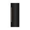 ZLINE Autograph Edition 30-Inch 16.7 Cu. Ft. Column Refrigerator in Black Stainless Steel with Graphite Gray Interior and Champagne Bronze Accents (RCRVZ-BS-30-CB)