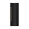 ZLINE Autograph Edition 30-Inch 16.7 Cu. Ft. Column Refrigerator in Black Stainless Steel with Graphite Gray Interior and Polished Gold Accents (RCRVZ-BS-30-G)