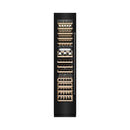 ZLINE 18-Inch 9.0 Cu. Ft. Triple Zone 68 Bottle Left Hinge Column Wine Cooler in Black Stainless Steel (RCWVL-BS-18)
