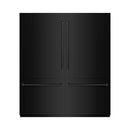 ZLINE 72-Inch 39.6 cu. ft. French Door Built-In Bottom Freezer Refrigerator with Water Dispensers and Ice Makers in Black Stainless Steel (RBIT-BS-72)