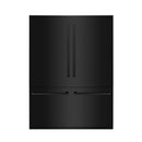 ZLINE 60-Inch 32.2 cu. ft. Built-In 4-Door French Door Refrigerator with Internal Water and Ice Dispenser in Black Stainless Steel (RBIV-BS-60)
