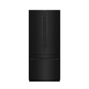 ZLINE 36-Inch 19.6 cu. ft. French Door Built-In Bottom Freezer Refrigerator with Water Dispenser and Ice Maker in Black Stainless Steel with Stainless Steel Interior (SRBIV-BS-36)