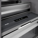 ZLINE 24-Inch 12.4 Cu. Ft. Column Freezer in Satin Stainless Steel with Graphite Gray Interior (RCFV-SN-24)