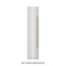 ZLINE Autograph Edition 18-Inch 8.6 Cu. Ft. Left Hinge Column Freezer in DuraSnow Stainless Steel with Graphite Gray Interior and Champagne Bronze Accents (RCFVLZ-SN-18-CB)