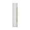 ZLINE Autograph Edition 18-Inch 8.6 Cu. Ft. Left Hinge Column Freezer in Satin Stainless Steel with Graphite Gray Interior and Champagne Bronze Accents (RCFVLZ-SN-18-CB)