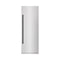 ZLINE Autograph Edition 30-Inch 16.7 Cu. Ft. Column Refrigerator in Satin Stainless Steel with Graphite Gray Interior and Matte Black Accents (RCRVZ-SN-30-MB)