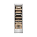 ZLINE 24-Inch 12.4 Cu. Ft. Triple Zone 100 Bottle Column Wine Cooler in Satin Stainless Steel (RCWV-SN-24)